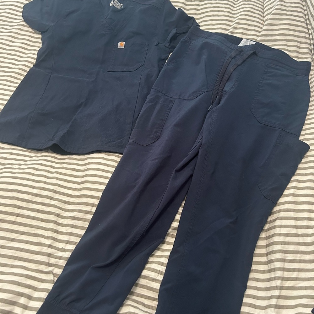 Carhartt Women's Navy Pants & Jumpsuit Set Scrubs